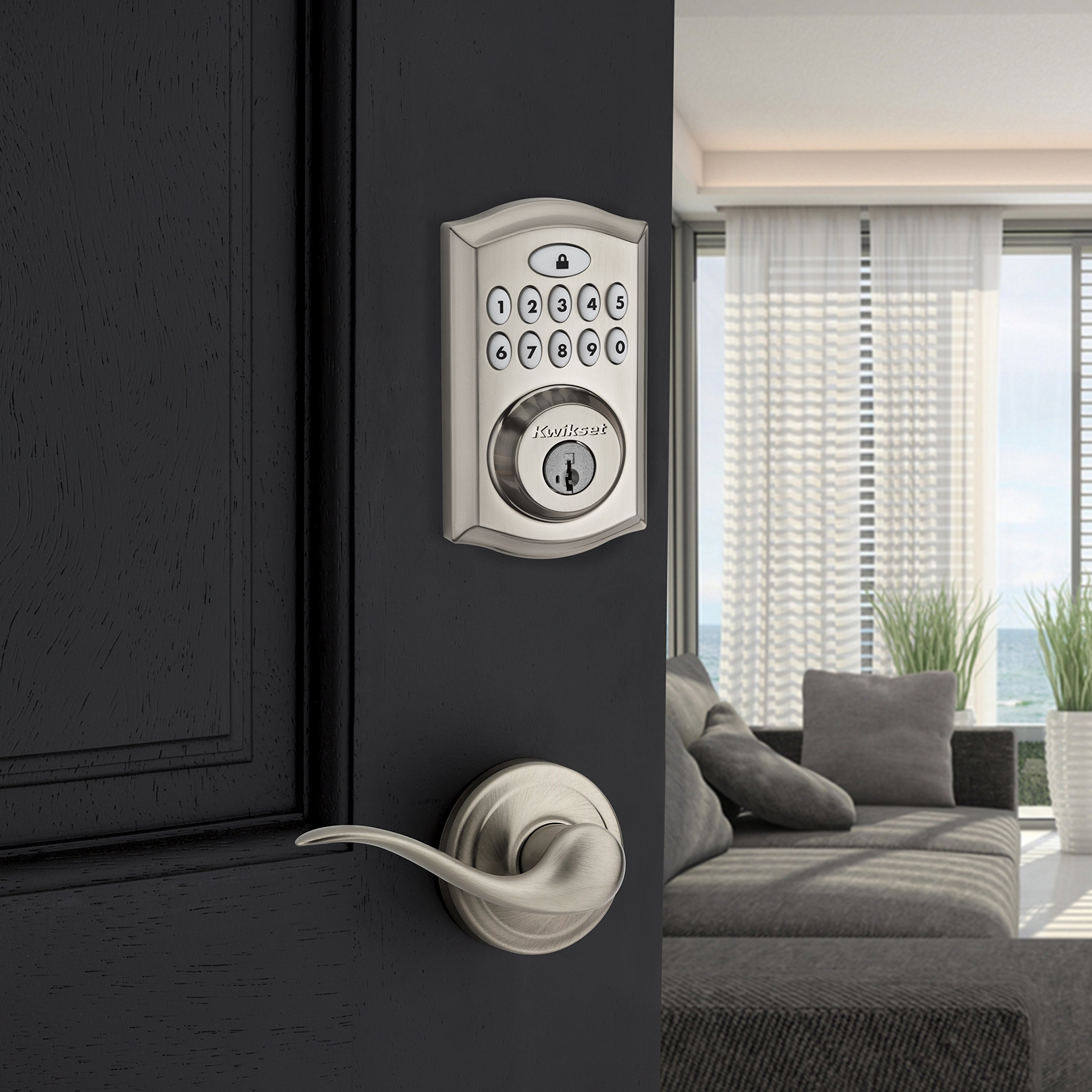Amazon | Kwikset 913 スマートコード タッチパッド電子デッドボルト